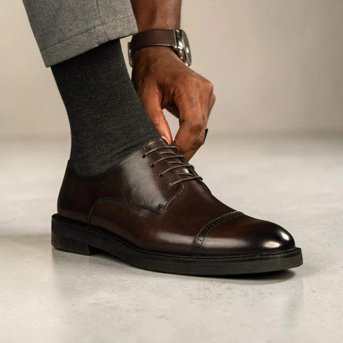 Chaussure de ville classique café cck1