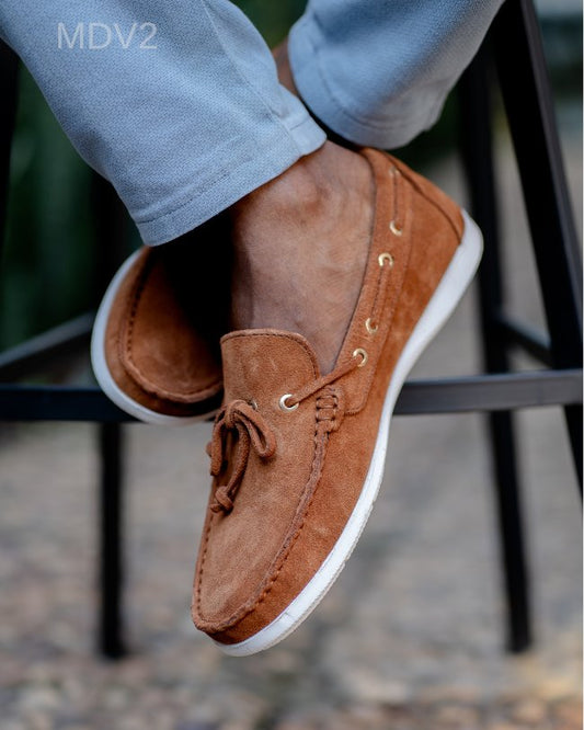 Mocassin Relaxe marron daim