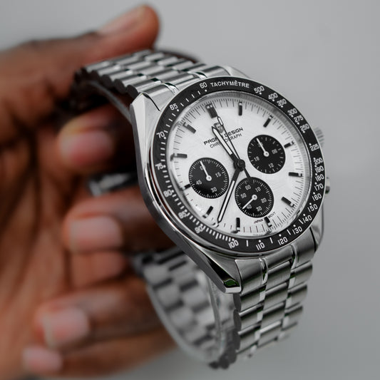 Montre homme classique argentée