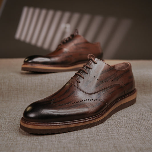 Chaussure cuir café