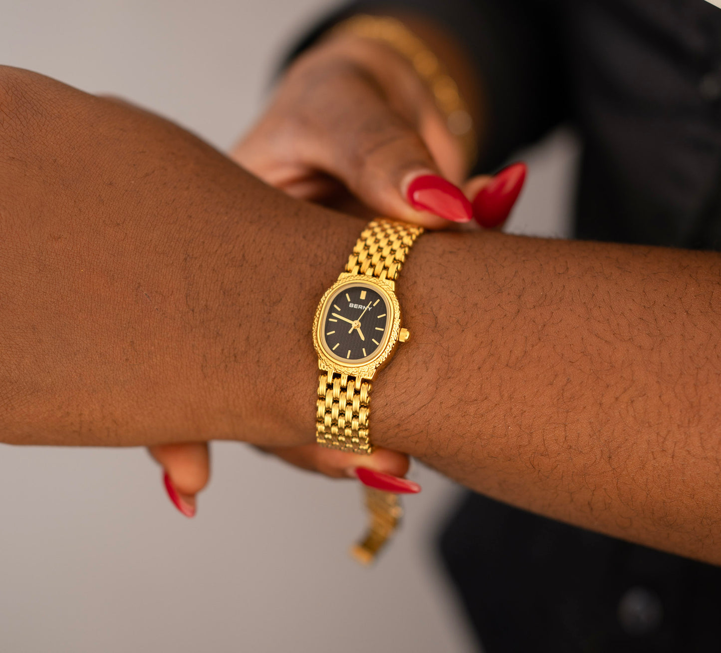 Montre dame dorée