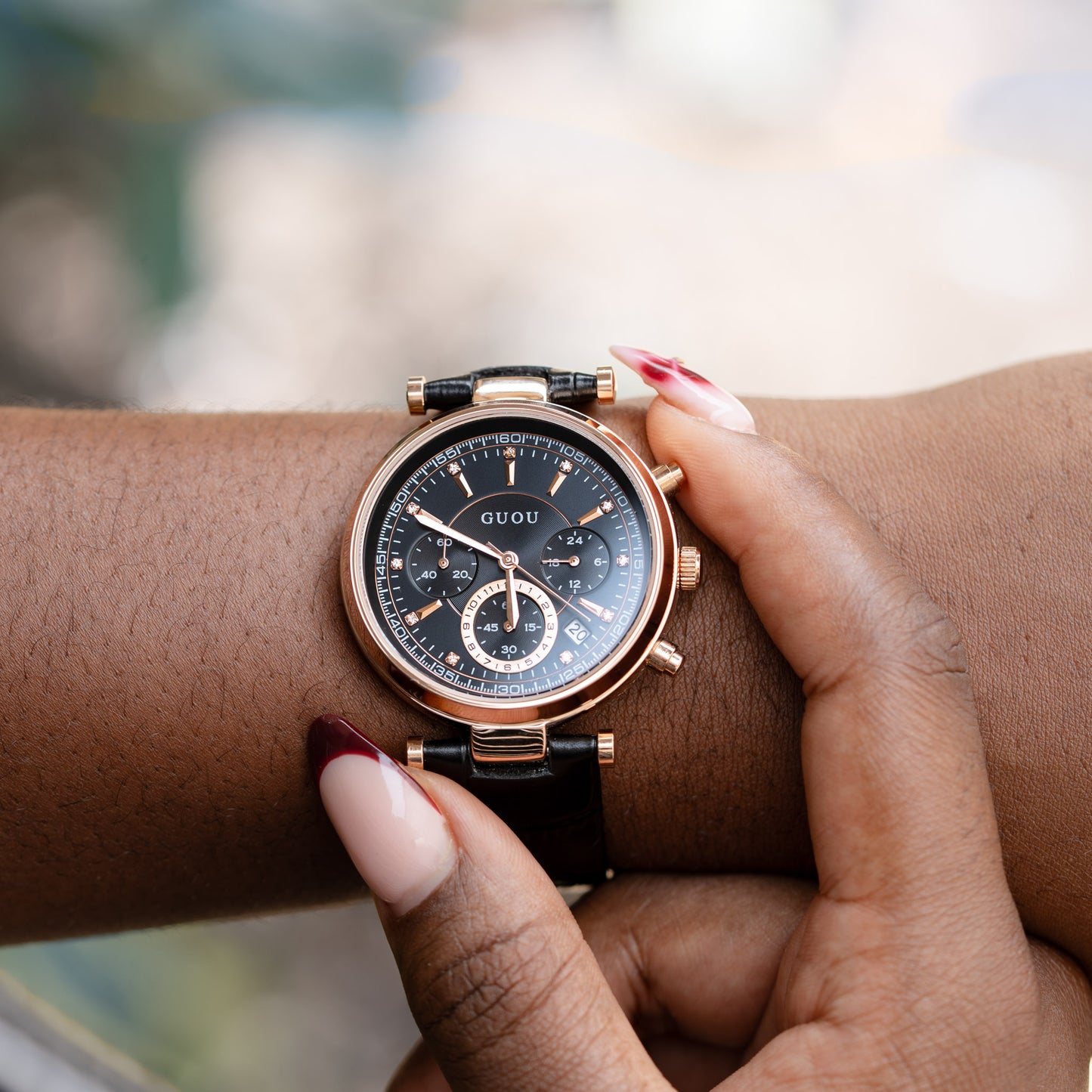 Montre dame cadran rond