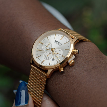 Montre dame dorée