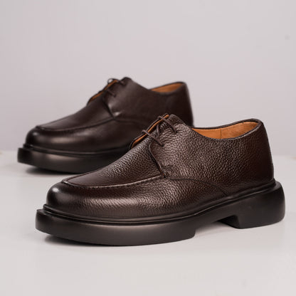 Chaussure cuir café Ccv3