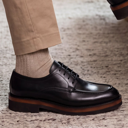 Chaussure de ville noir en cuir CCW1