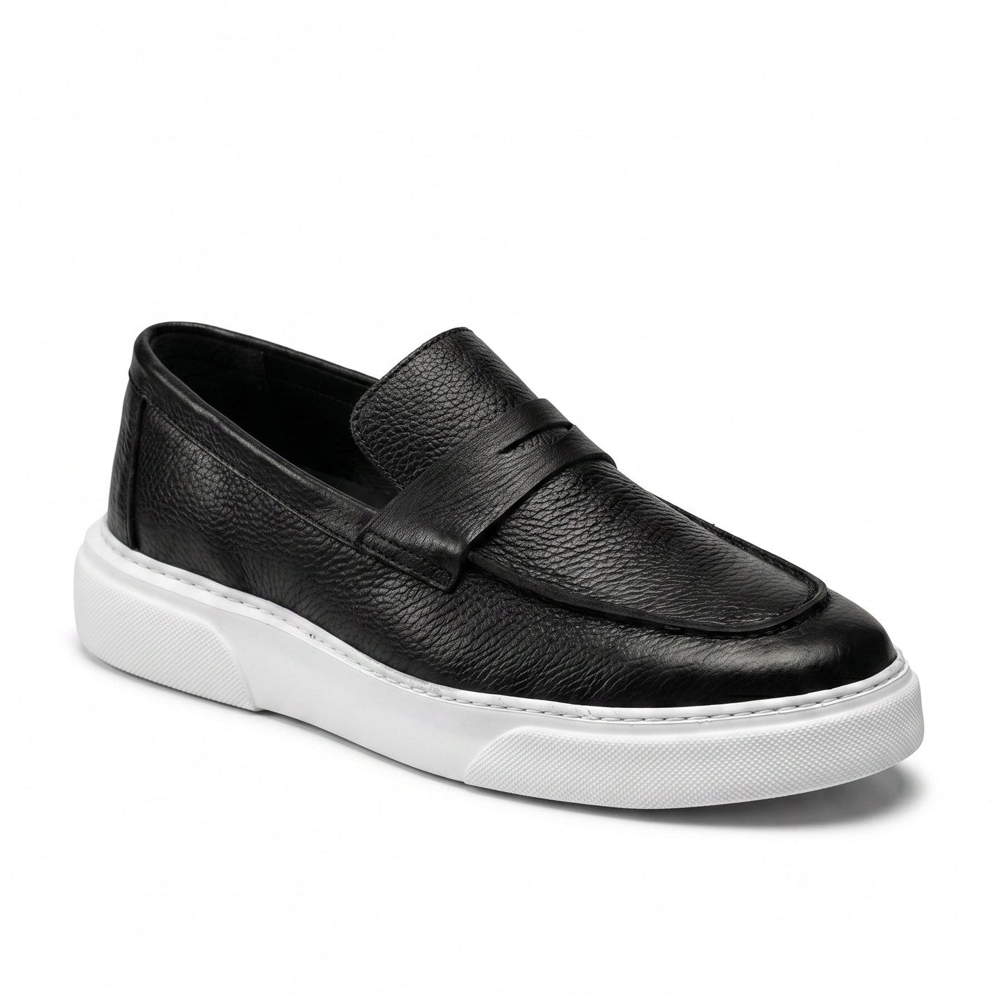 Mocassin basket Noir cuir MCM1