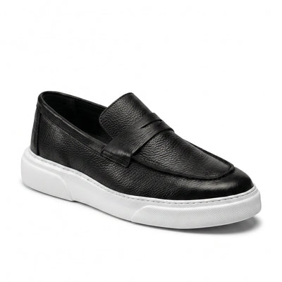 Mocassin basket Noir cuir MCM1