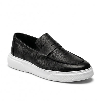Mocassin basket Noir cuir MCM1
