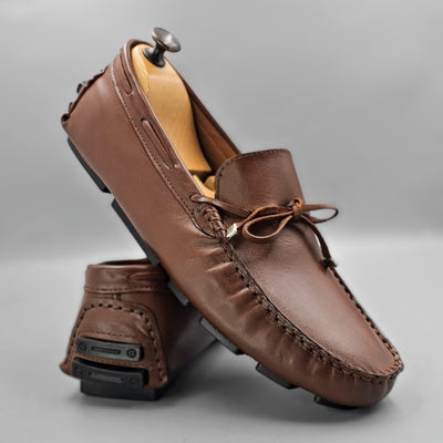 Mocassin Laset cuir marron MLM3
