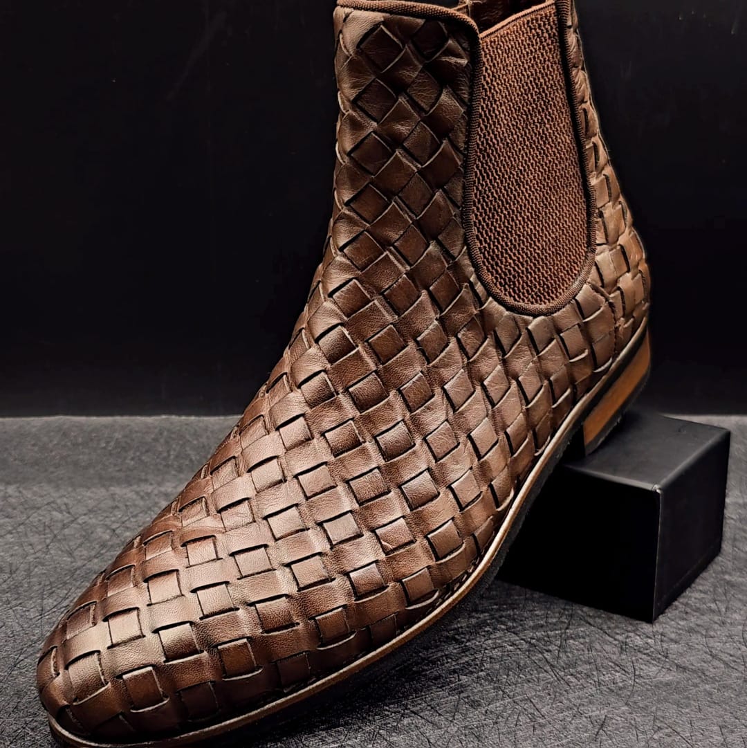 Botte cuir tresse VIP