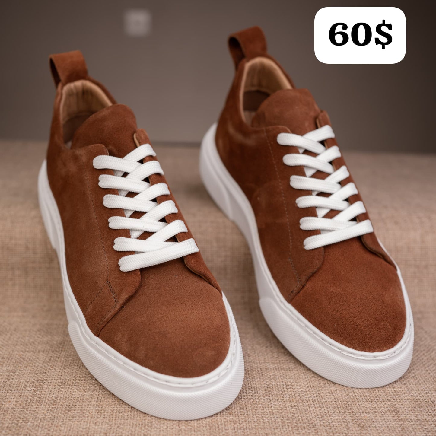 Basket classique daim marron