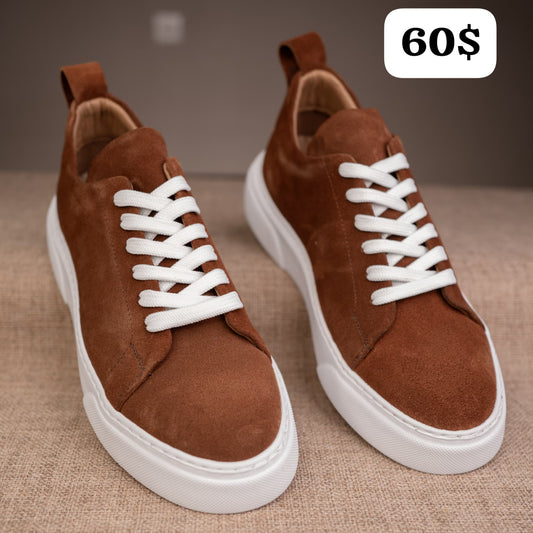 Basket classique daim marron
