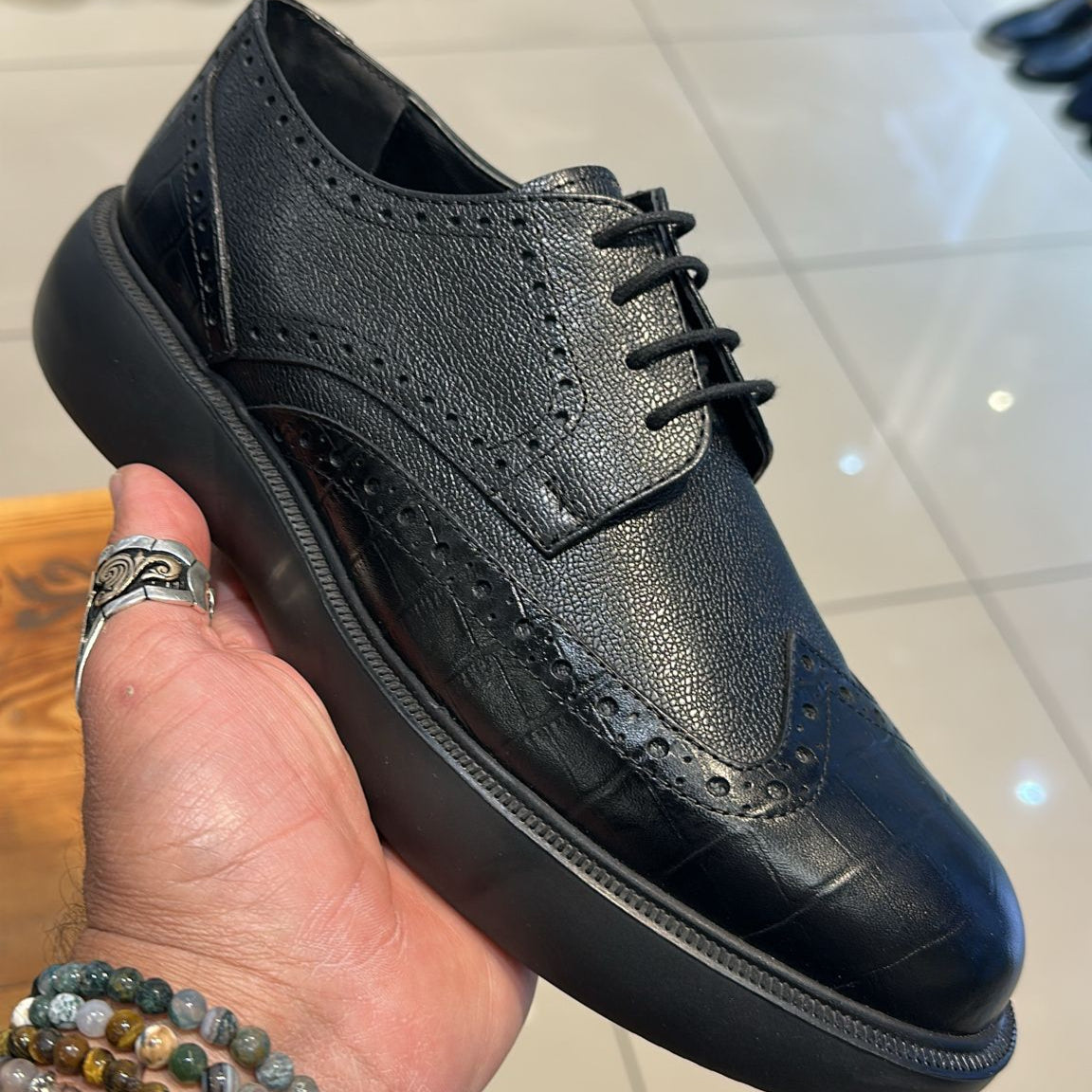 Chaussure relaxe cuir