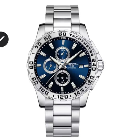 Montre homme argentée
