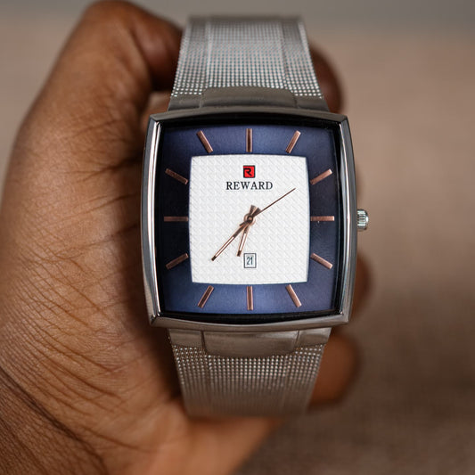 Montre homme argenté