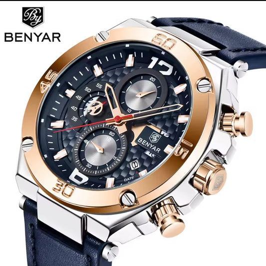Montre homme bleu nuit