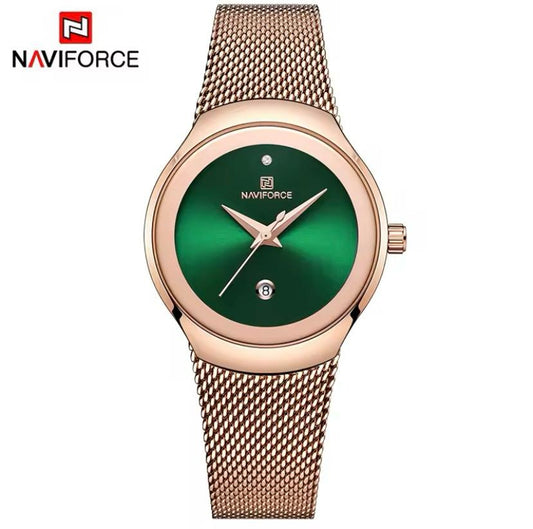 Montre dame dorée rose