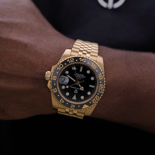 Montre homme dorée classique