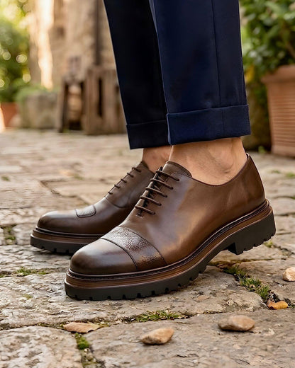 Chaussure de ville classique café CCA3